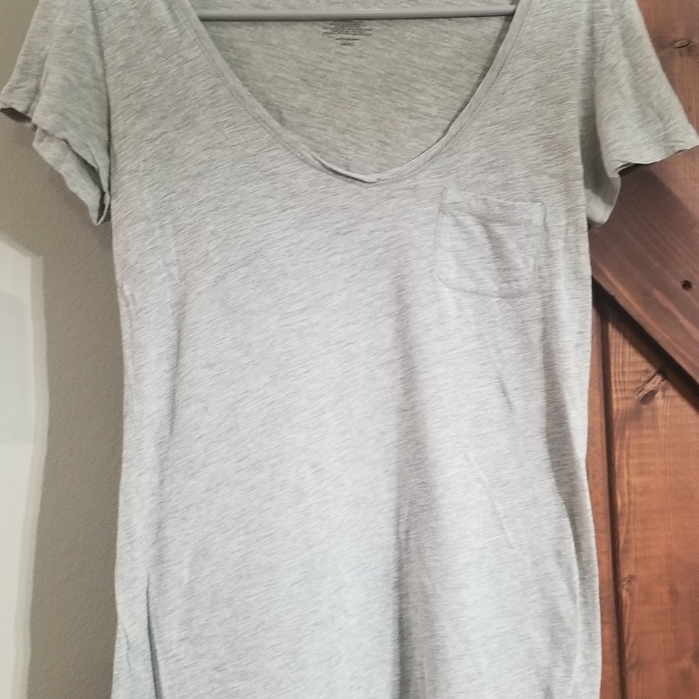 Victoria secret gray v-neck tee